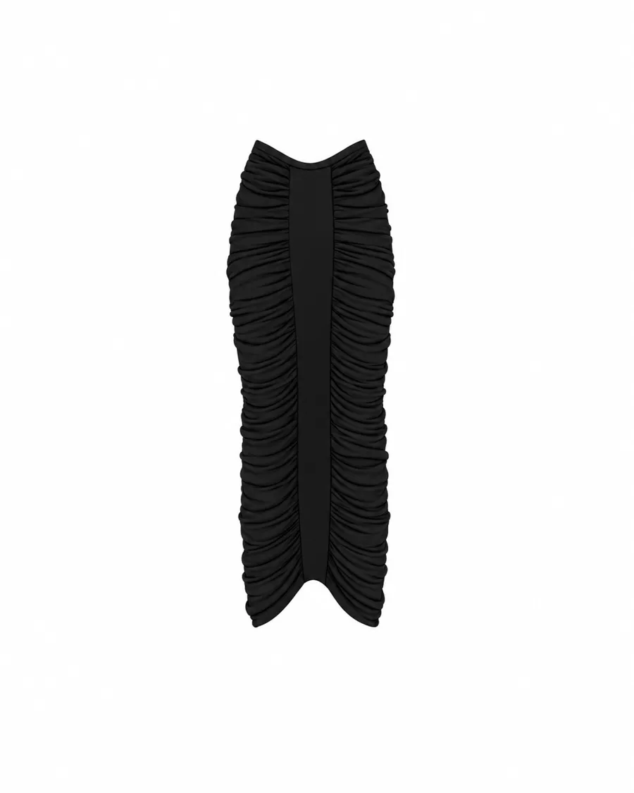 Sera Skirt in Black Orchid